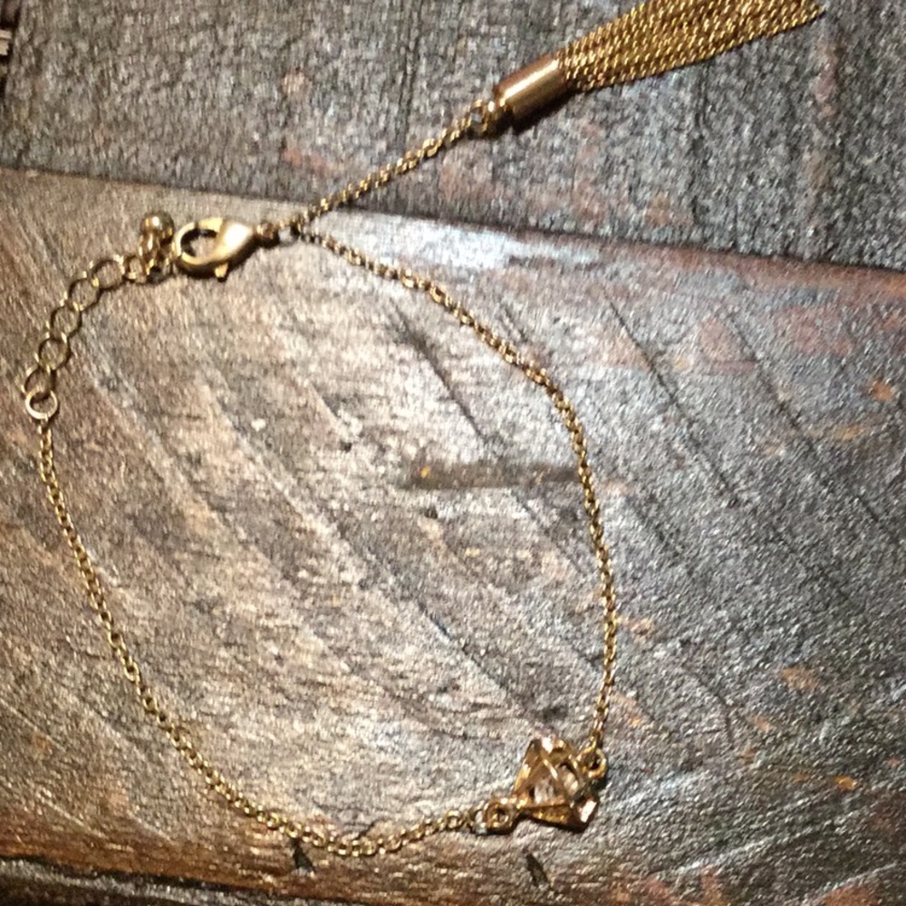 Gold diamond bracelet